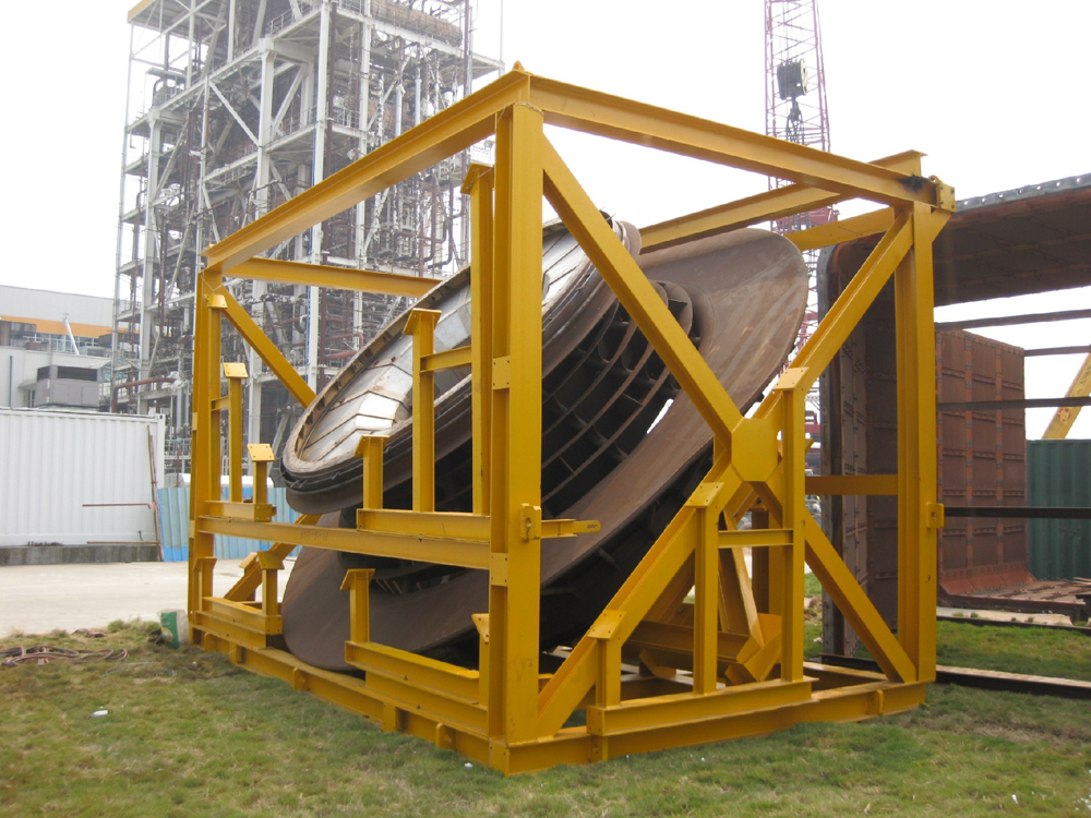 Dismantling and packaging of 9E gas turbine